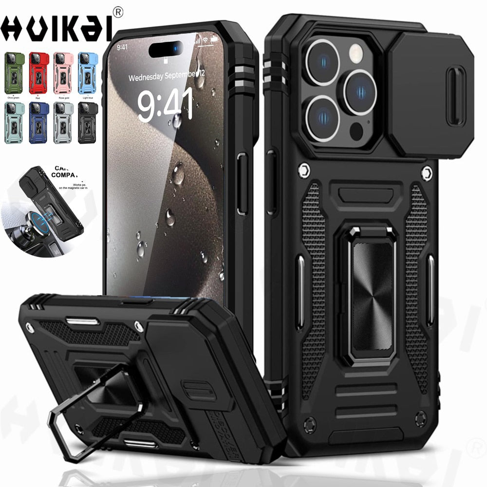 Anti-fall Protection Kickstand Case for iPhone 15 Series