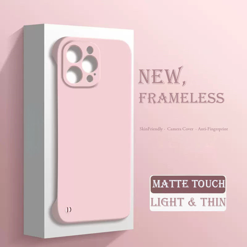 Solid Color Matte Frameless Case For iPhone 15 series