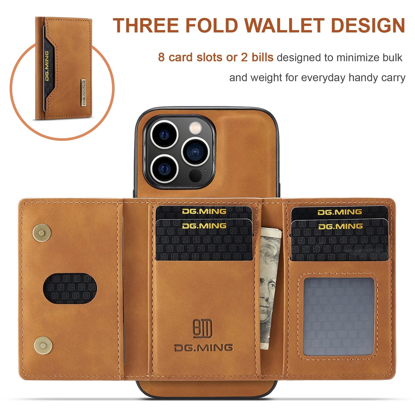 Luxury Leather Wallet Cover with Card Holder